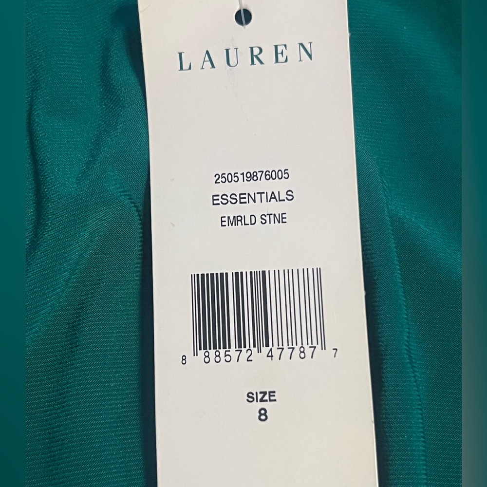 Lauren Ralph Lauren NWT Turquoise Green Women Size 8 Stretch - Picture 12 of 13